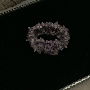 Amethyst elastic bracelet